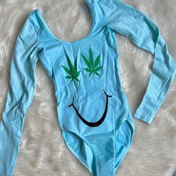 American Apparel Tops - American Apparel Weed Bodysuit